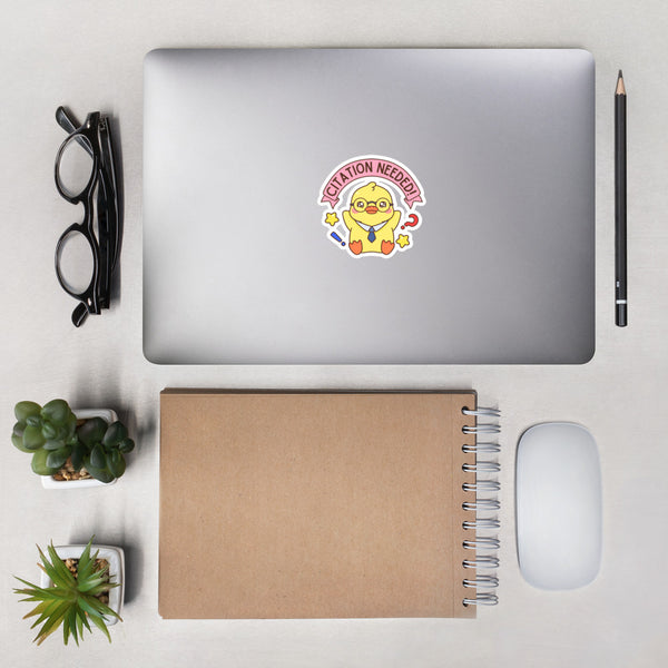 Citation Needed! Bubble-free stickers