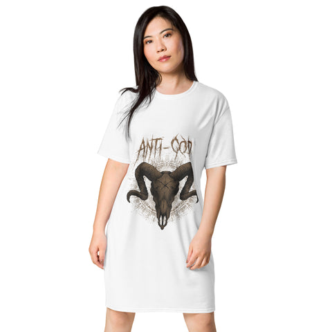 ANTI-GOD T-shirt dress