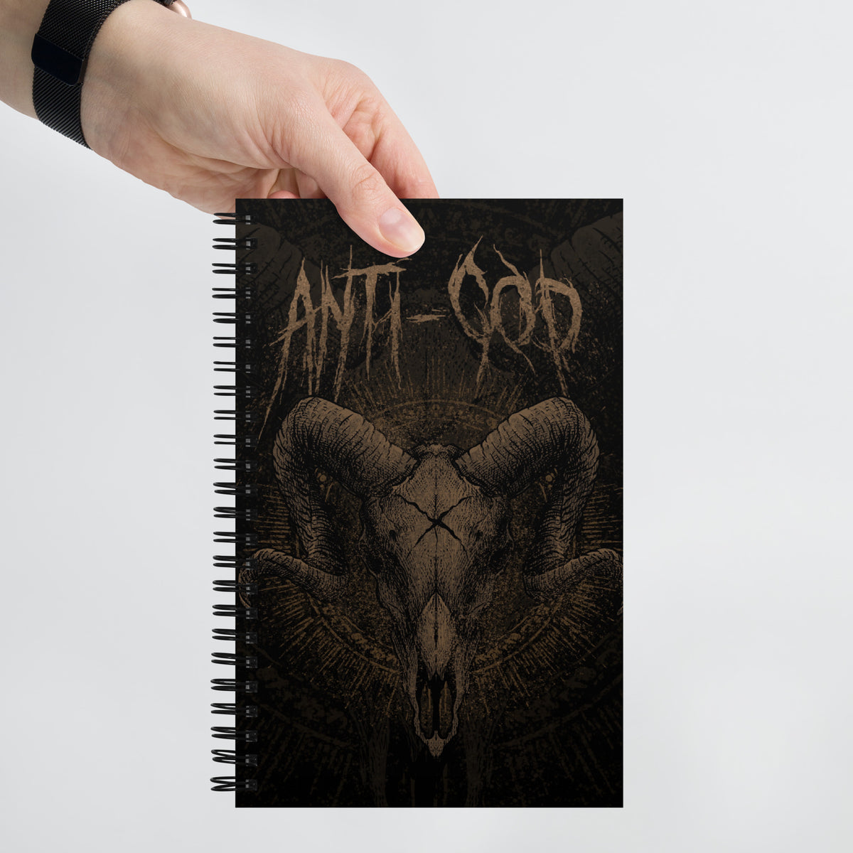 ANTI-GOD Spiral notebook – Emma Thorne